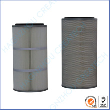 Textile Industrial 0.2 Micron Polyester (PE) Pleated Dust Cartridge Filter